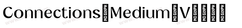 Connections Medium V字体转换